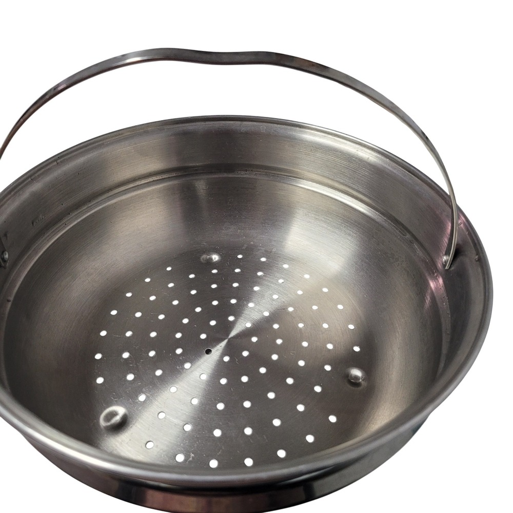 Tramontina Stainless Steel Steamer Basket Insert Perforated Pot 10.5‎ inch